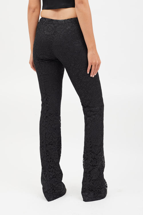 Altuzarra Black Lace Blazer & Pant Co-Ord Set