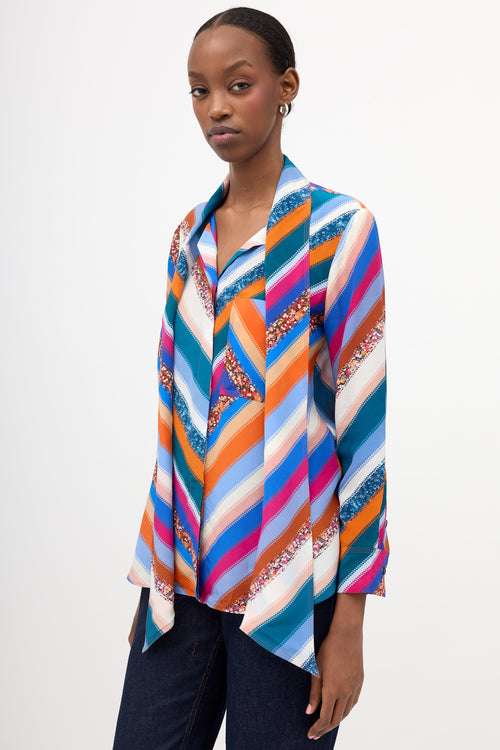Altuzarra Silk Striped Blouse