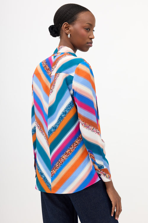 Altuzarra Silk Striped Blouse