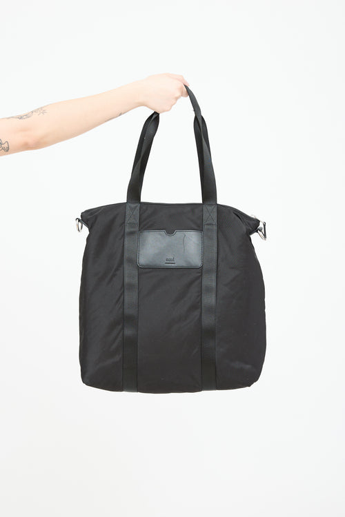 AMI Paris De Coeur Nylon Tote Bag