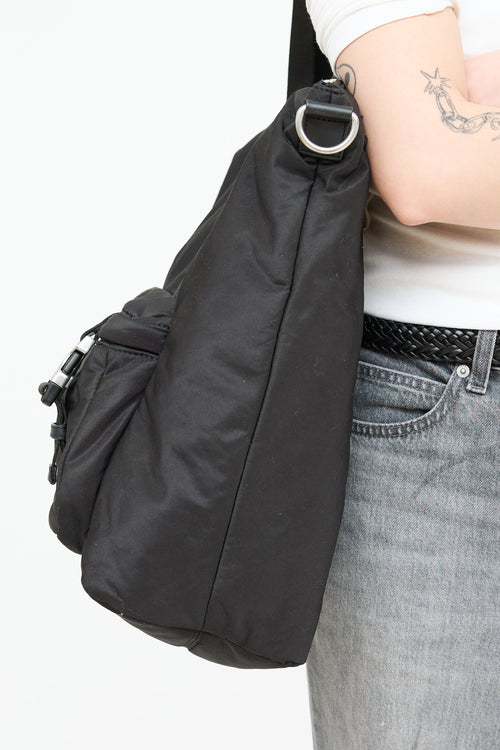 AMI Paris De Coeur Nylon Tote Bag