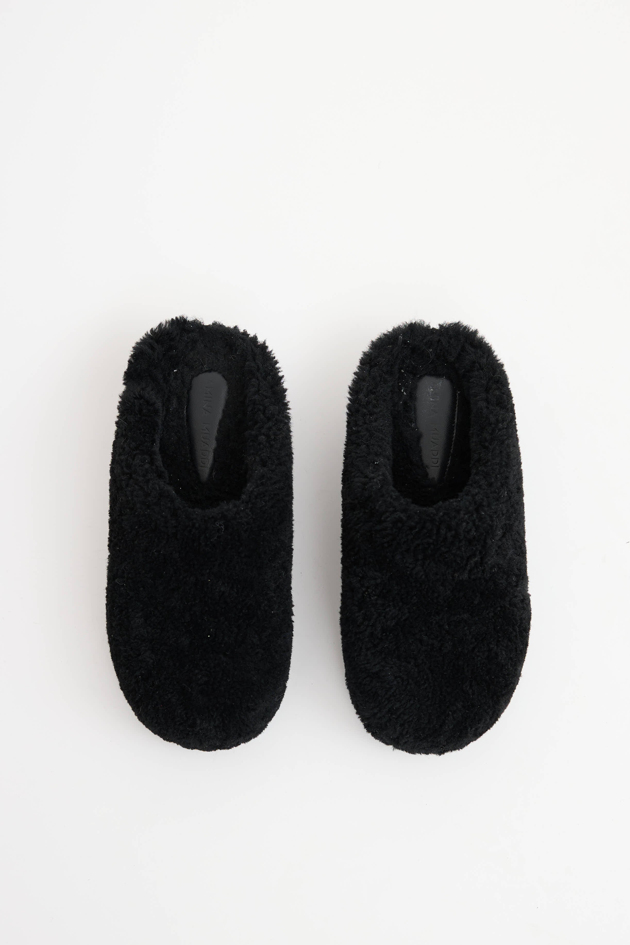 Amina Muaddi Shearling Giuly Clog