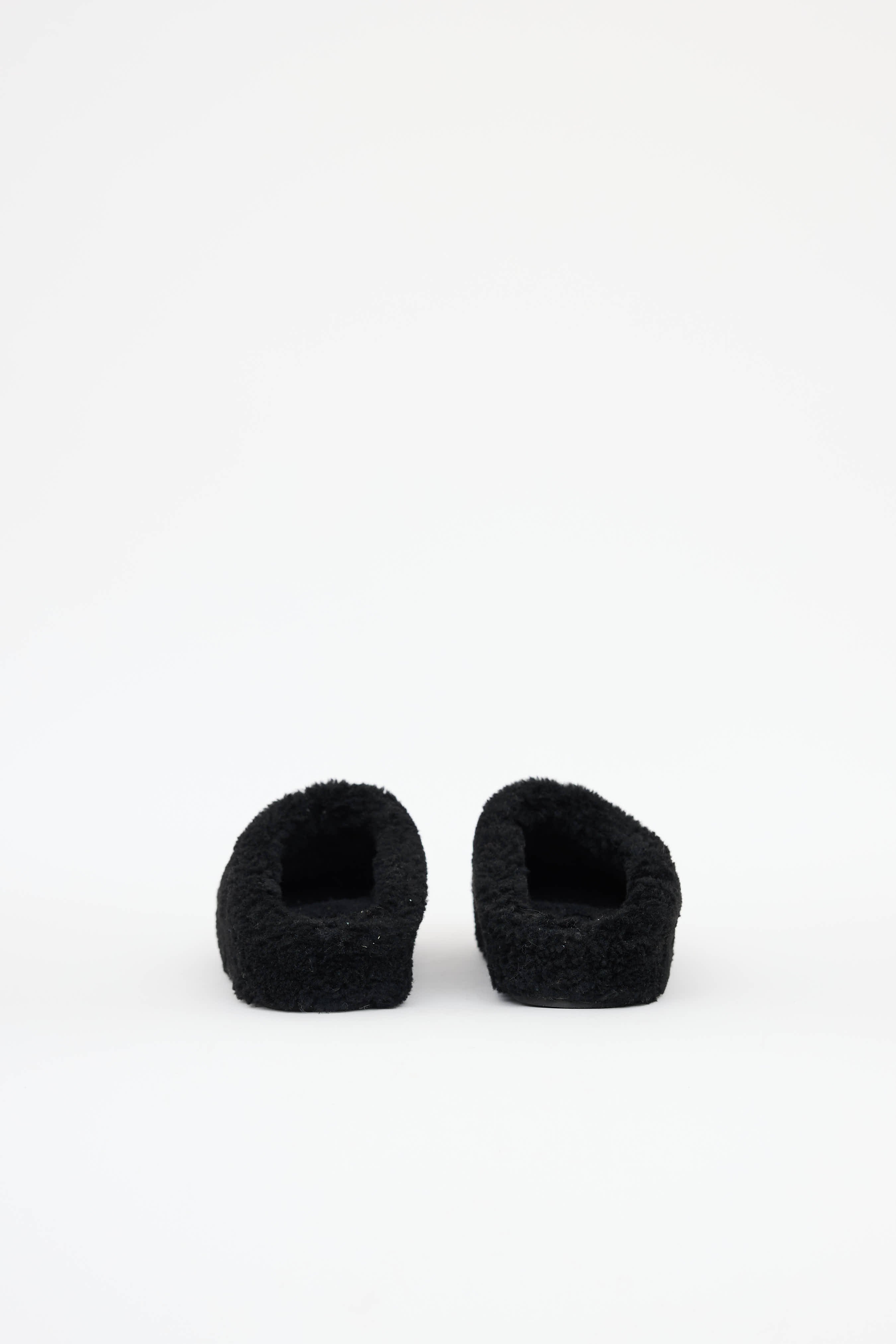 Amina Muaddi Shearling Giuly Clog