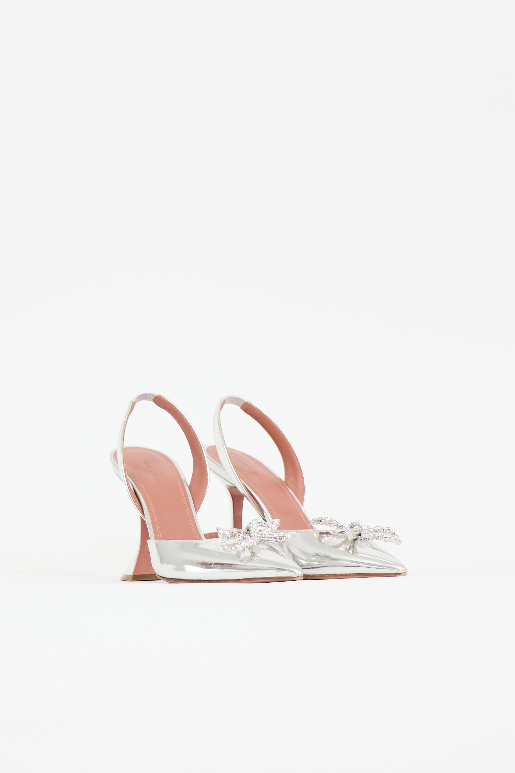 Amina Muaddi Leather Begum Heel
