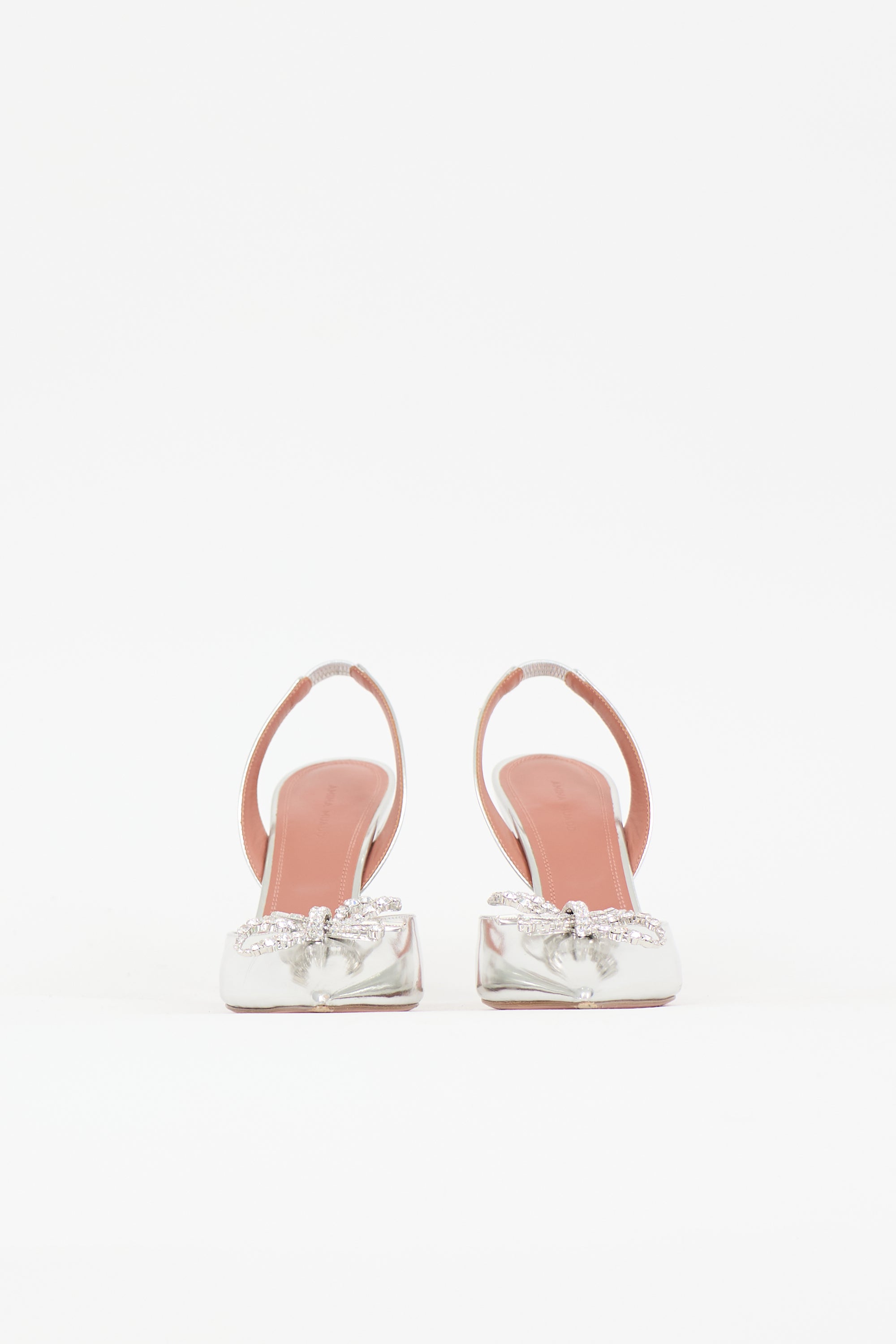 Amina Muaddi Leather Begum Heel