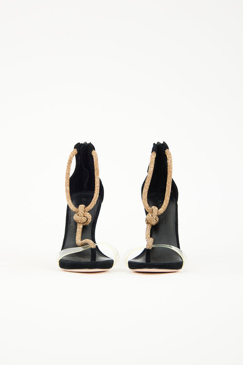 Aminah Abdul Jillil Crystal Rope Sandal
