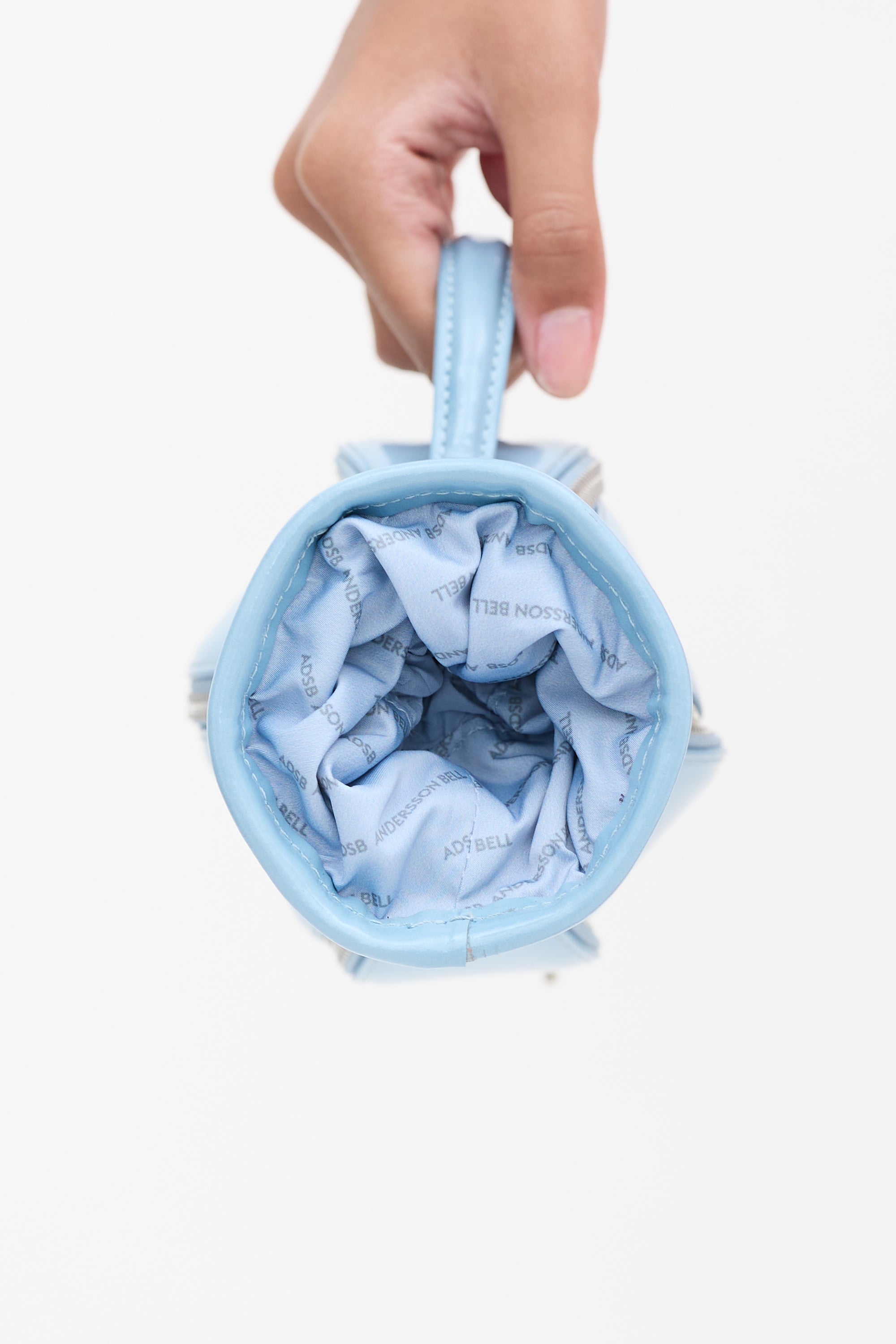Andersson Bell Light Blue Leather Vaso Bag