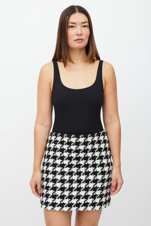 Anine Bing Black & White Woven Houndstooth Co-Ord Set