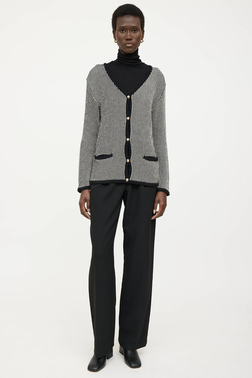 Anine Bing Knit Dave Striped Cardigan