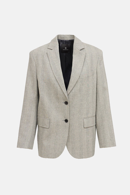 Anine Bing Single Breasted Oversized Blazer