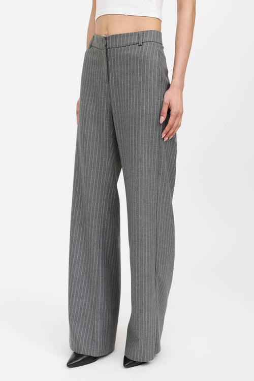 Anine Bing Pinstripe Blazer & Pant Co-ord Set