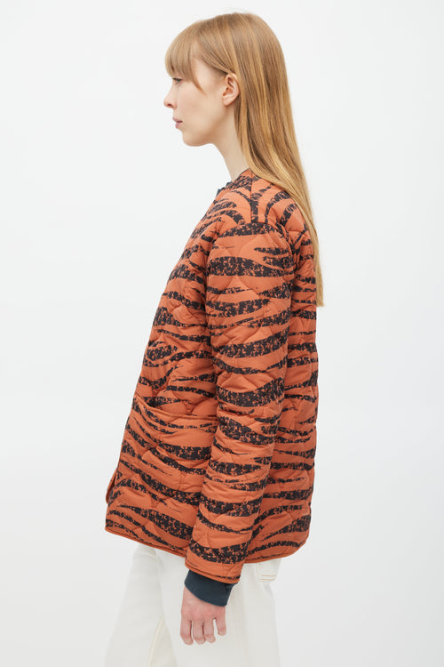 Anine Bing Orange & Black Padded Jacket