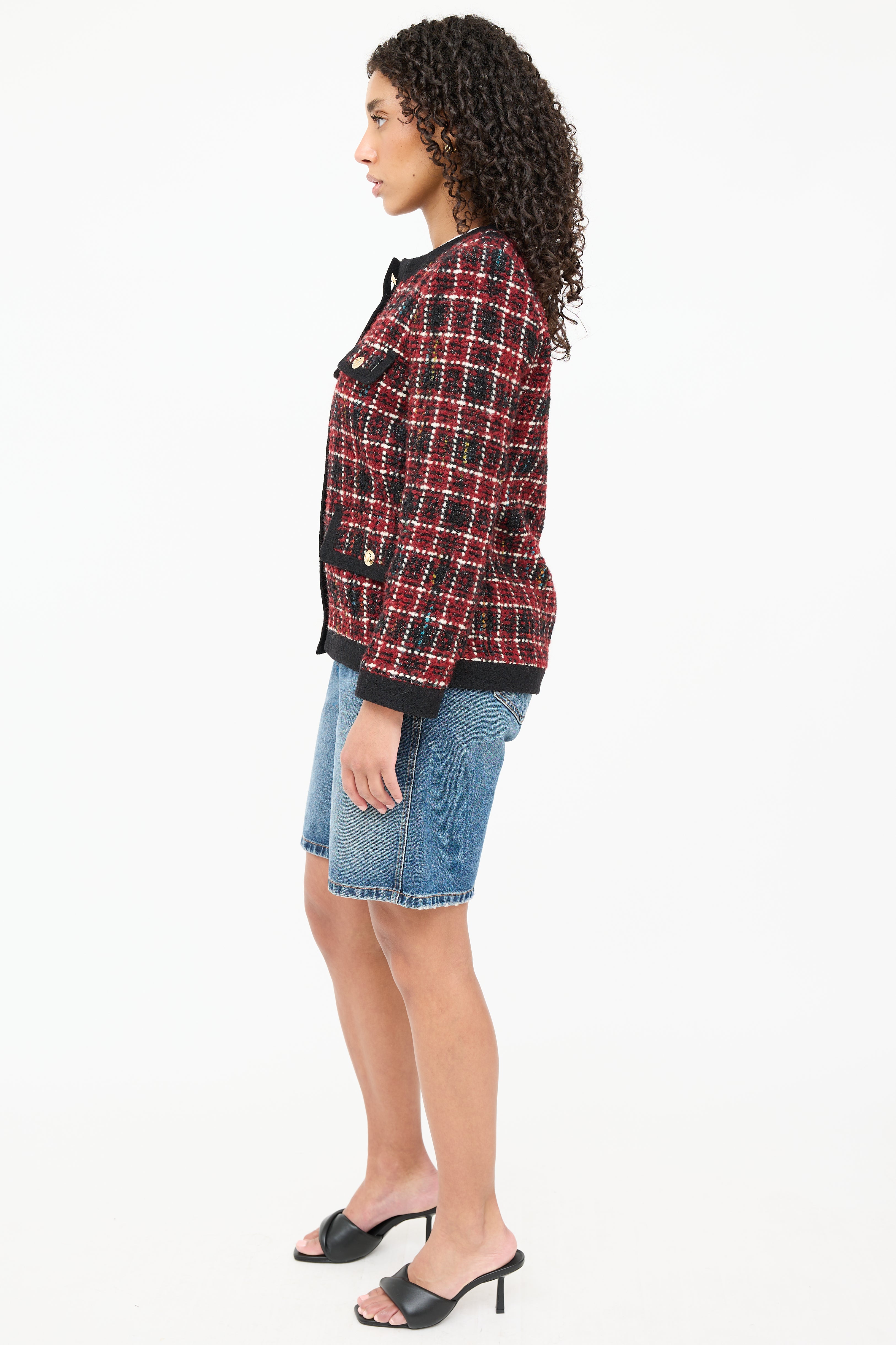 Anine Bing Wool Lydia Tweed Jacket