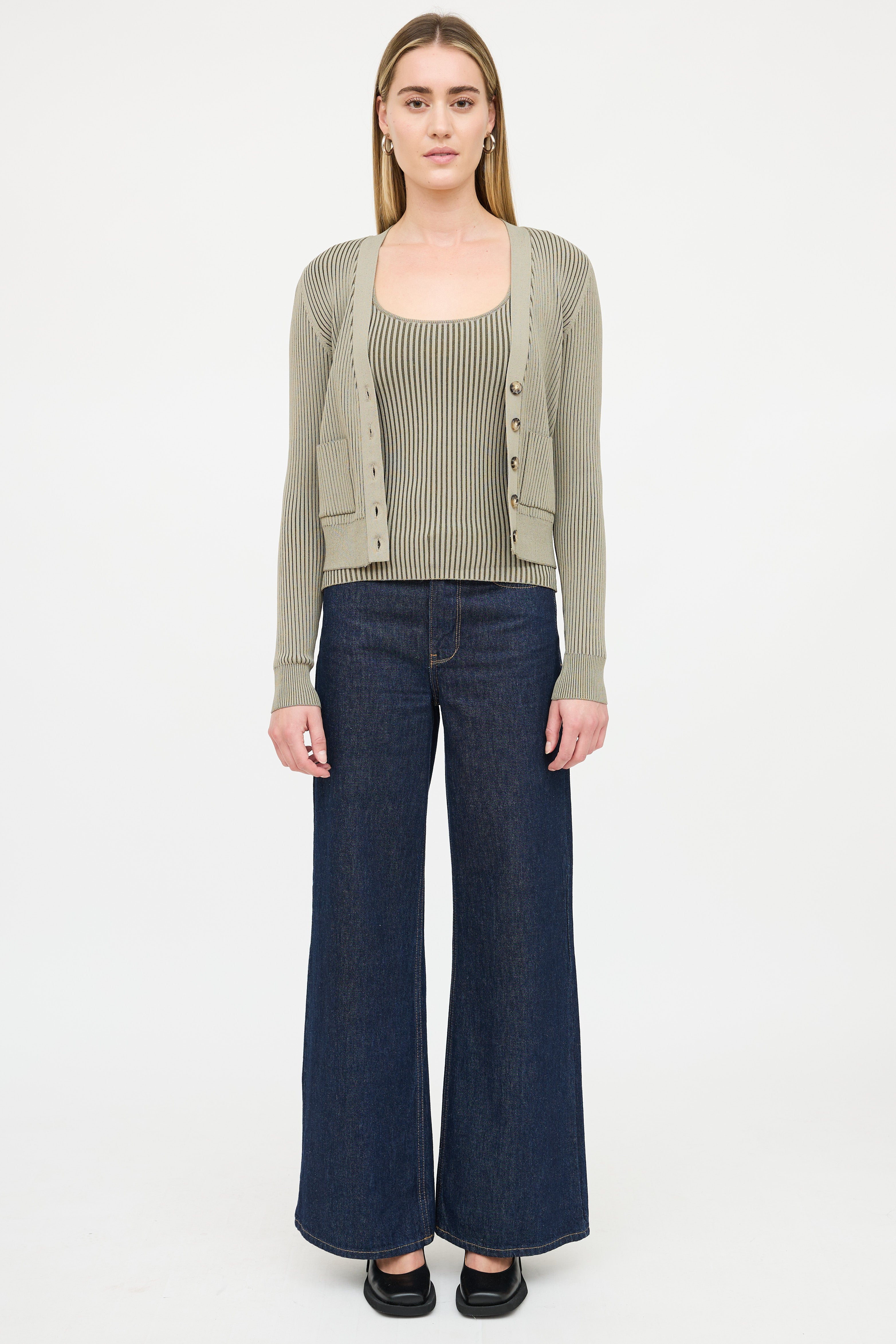 Anine Bing Knit Ribbed Co-Ord Set
