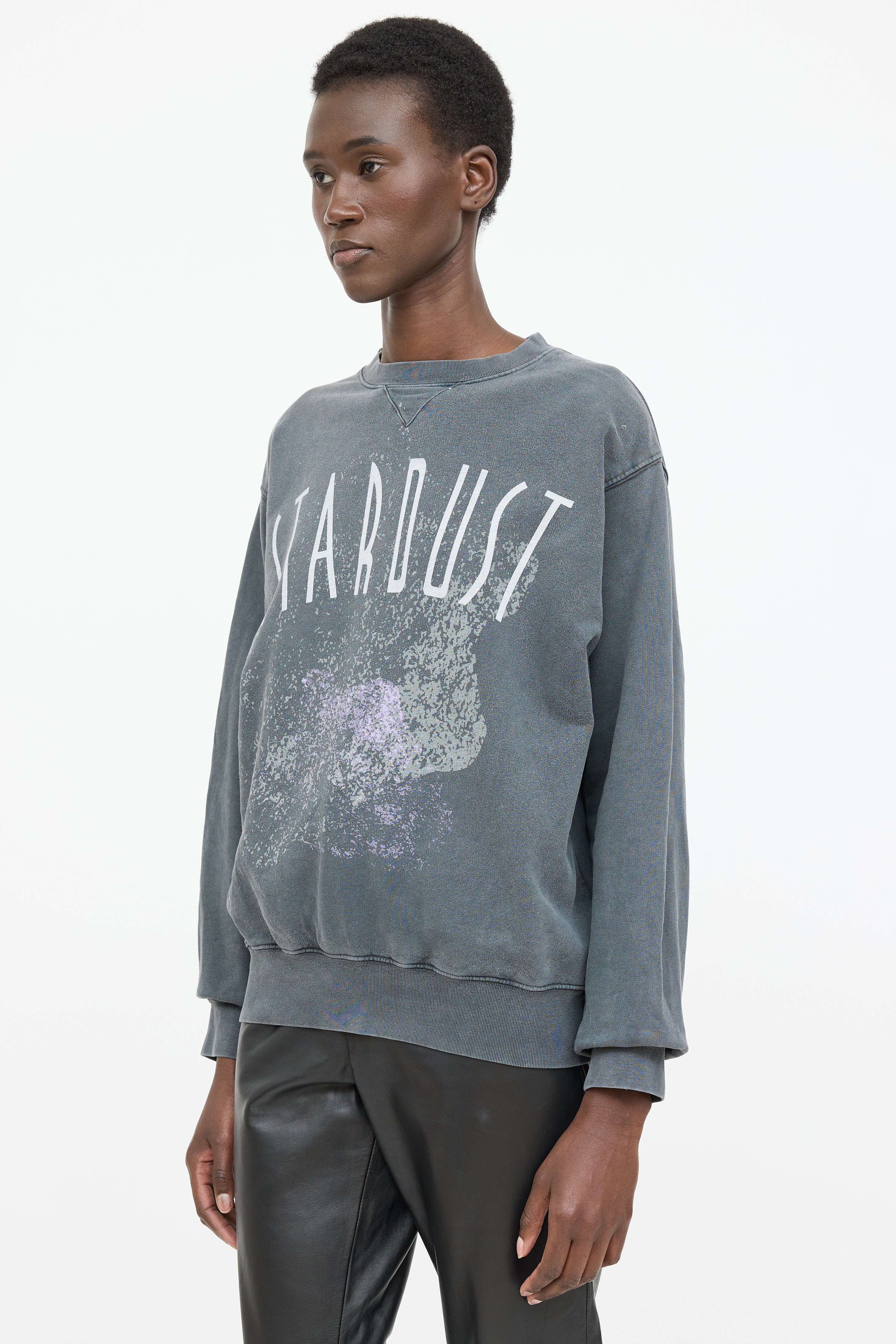 Anine Bing Stardust Graphic Crewneck Sweater
