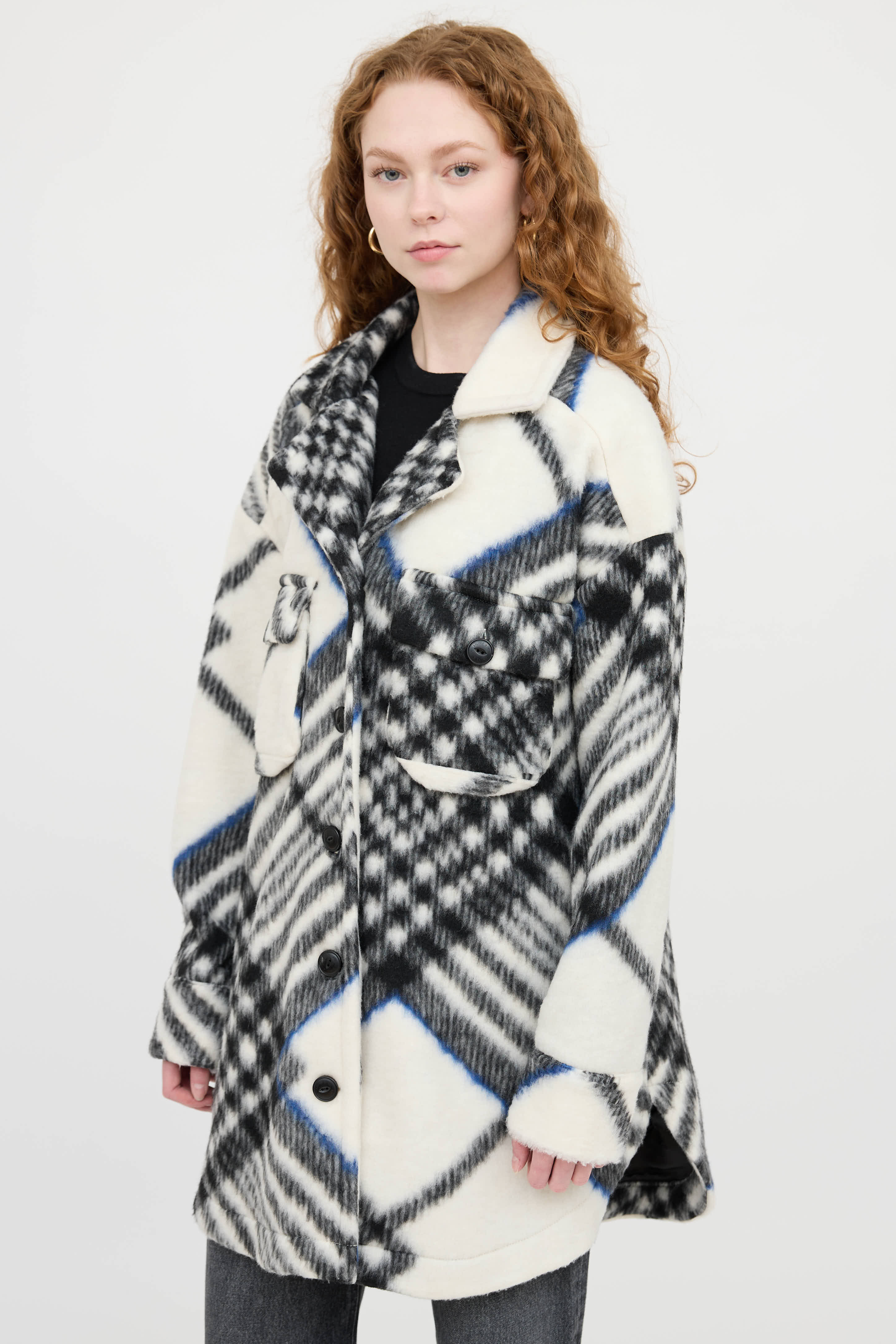 Anine Bing Oakley Plaid Jacket