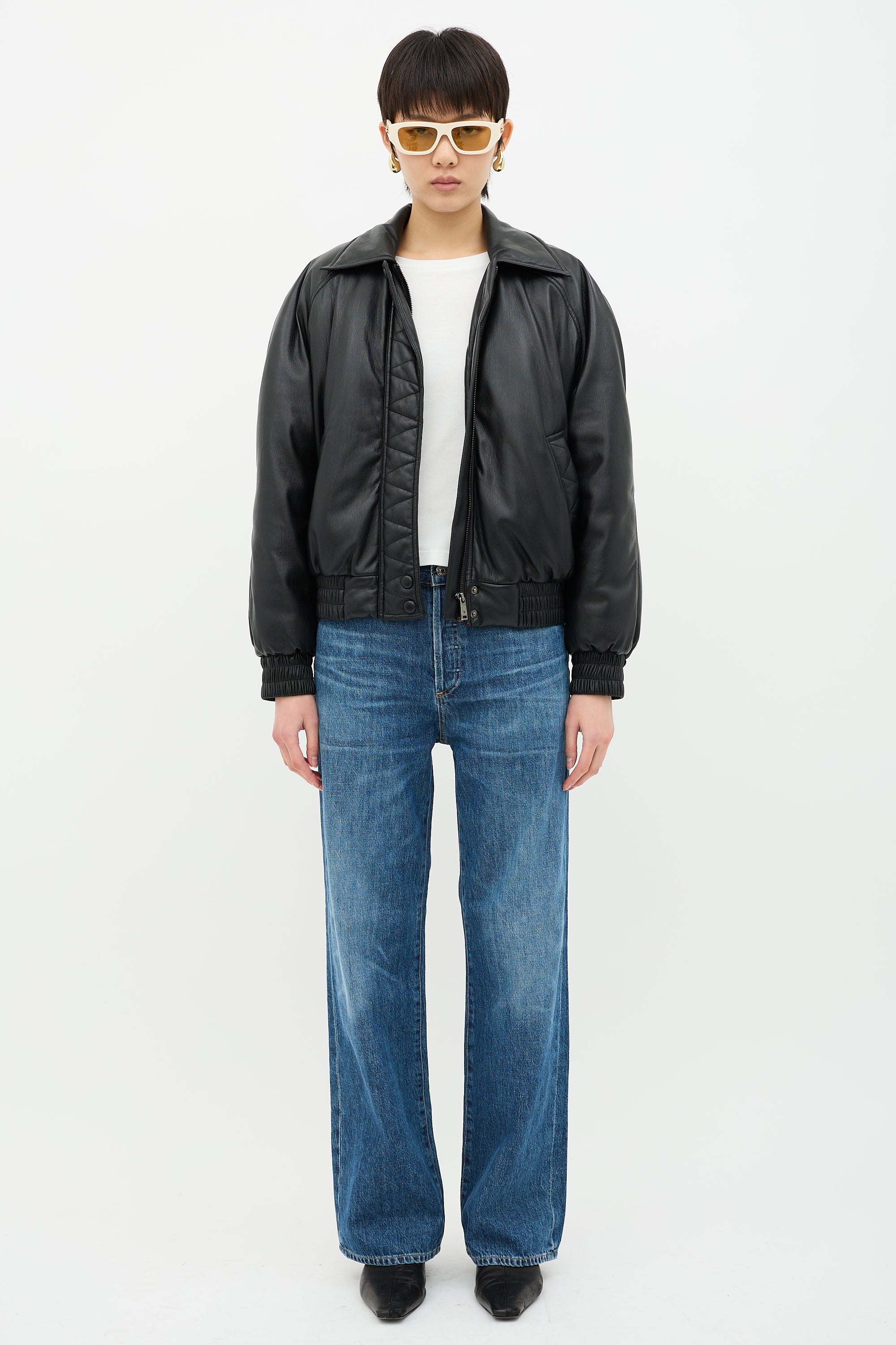Anine Bing Faux Leather Zora Jacket