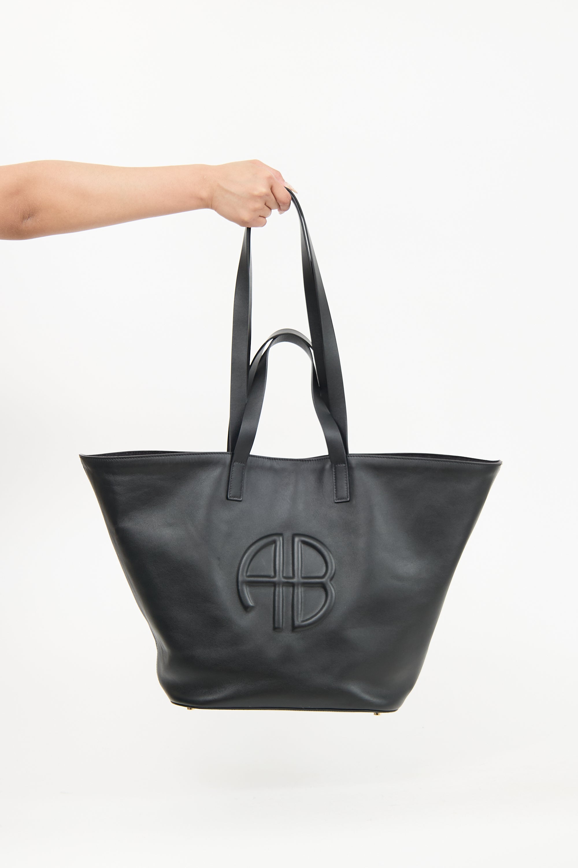Anine Bing Palermo Logo Tote
