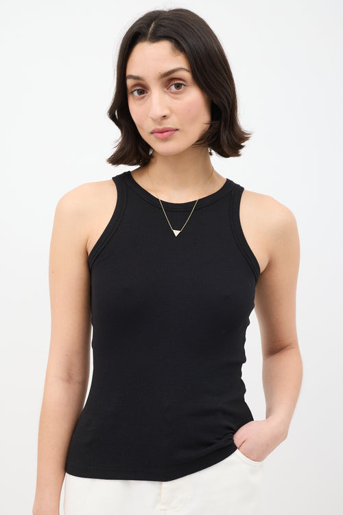 Anita Ko Gold & Diamond Large Triangle Pendant Necklace