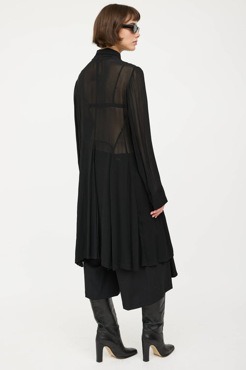 Ann DemeulemeesterButtoned Sheer Shirt Dress