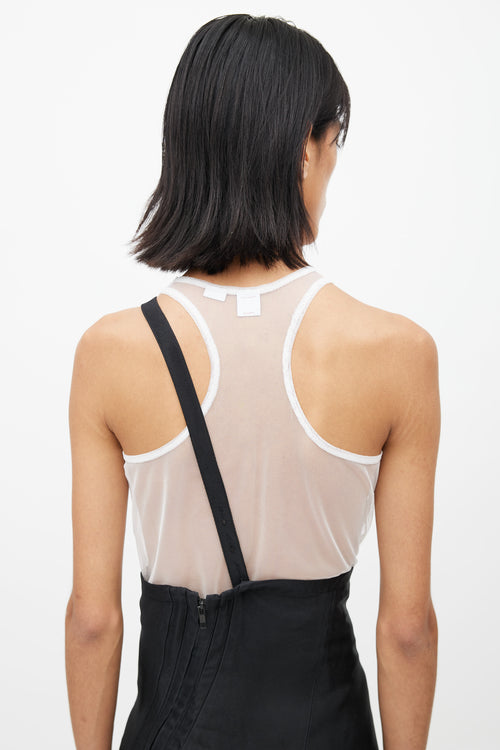 Ann Demeulemeester Black Zip & Strap Maxi Skirt