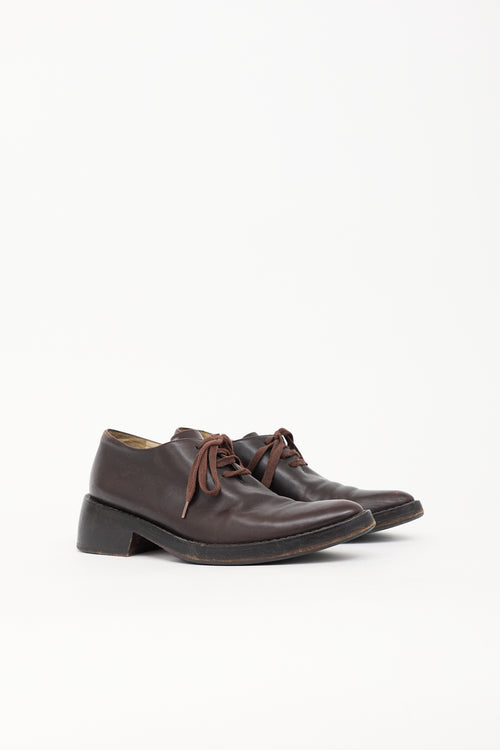 Ann Demeulemeester Leather Pointed Derby
