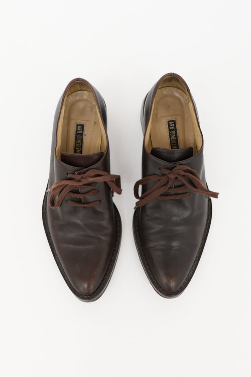 Ann Demeulemeester Leather Pointed Derby
