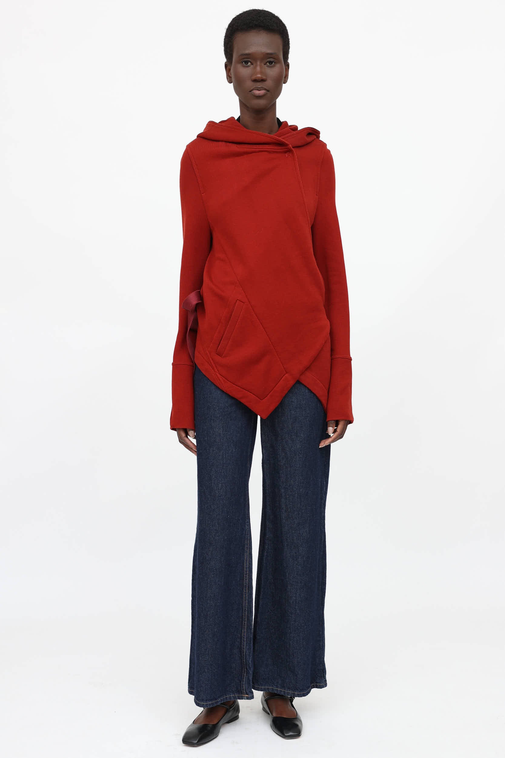Ann Demeulemeester Hooded Wrap Sweater