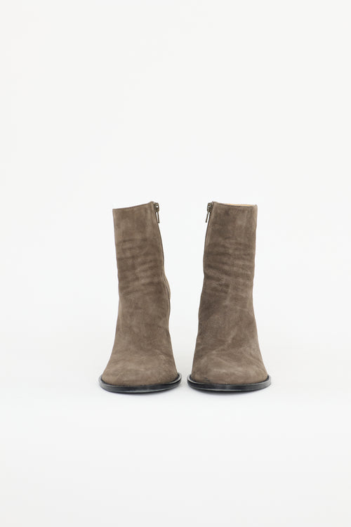Ann Demeulemeester Suede Ankle Boot