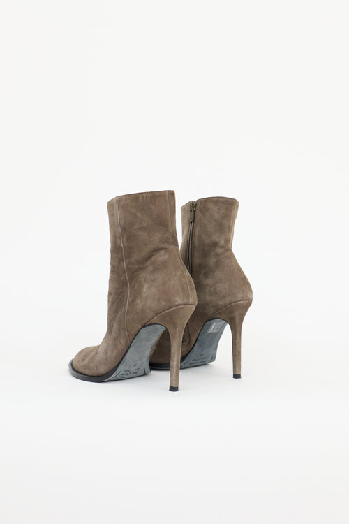 Ann Demeulemeester Suede Ankle Boot