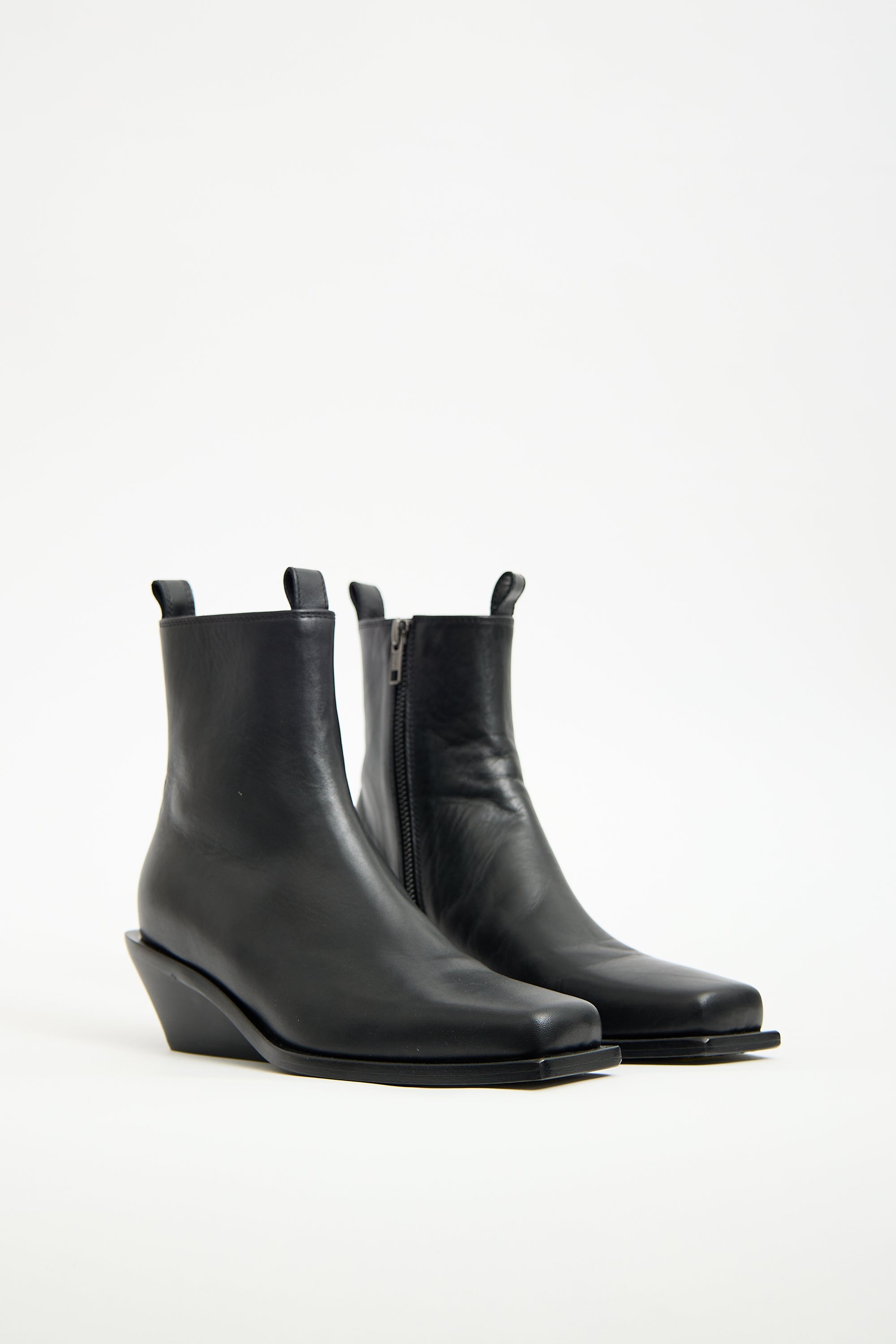 Ann Demeulemeester Black Leather Rumi Boot