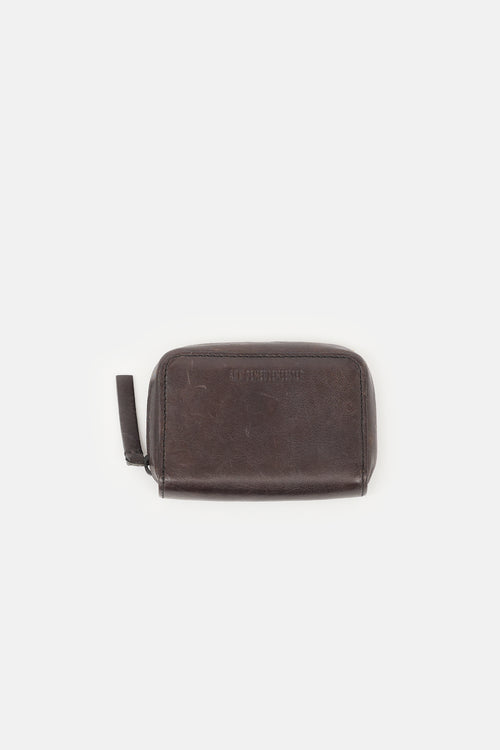 Ann Demeulemeester Leather All Around Zip Wallet