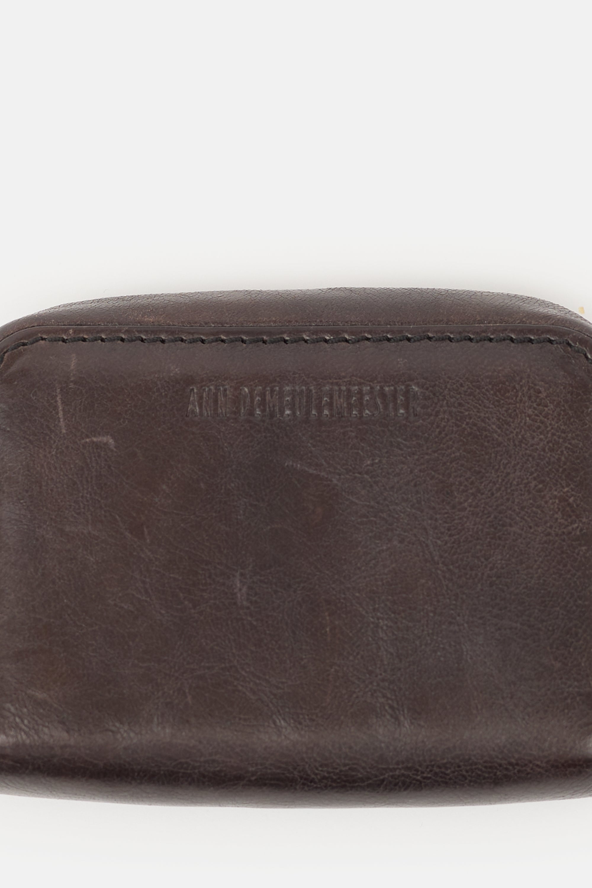 Ann Demeulemeester Leather All Around Zip Wallet