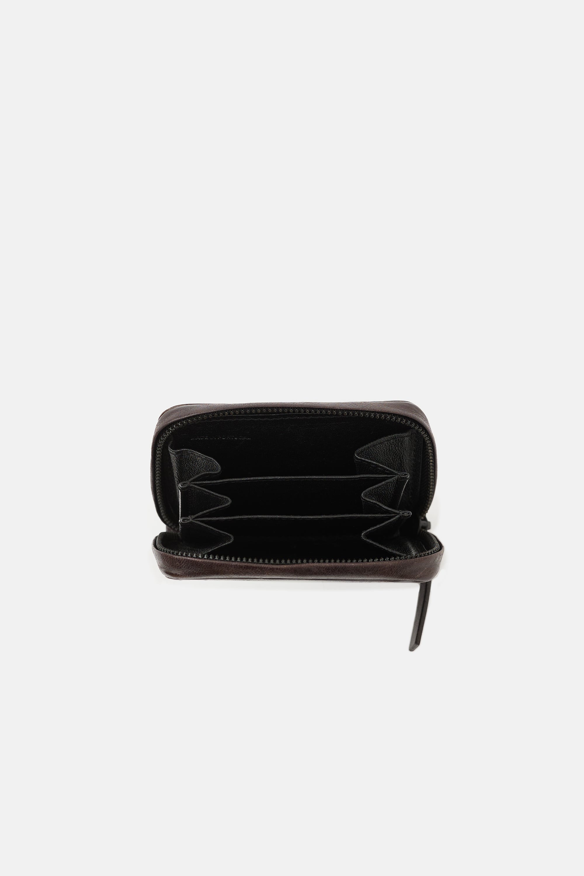Ann Demeulemeester Leather All Around Zip Wallet