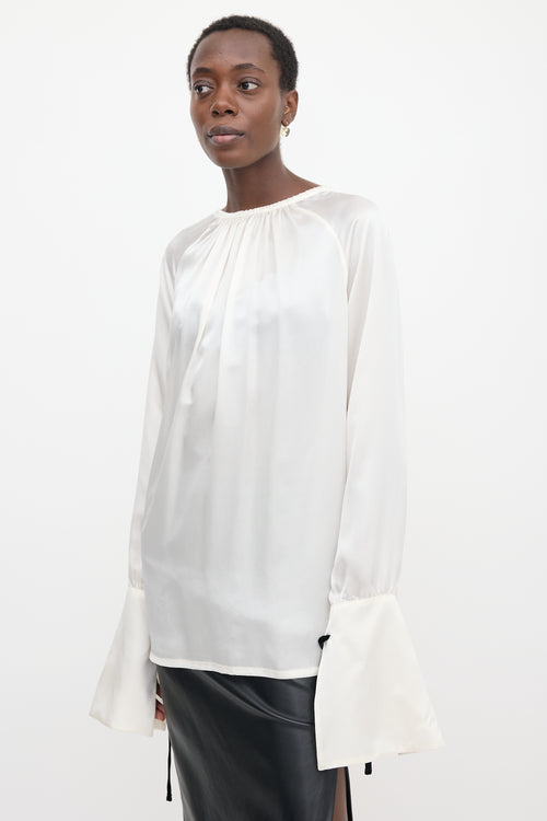 Ann Demeulemeester Silk Satin June Blouse