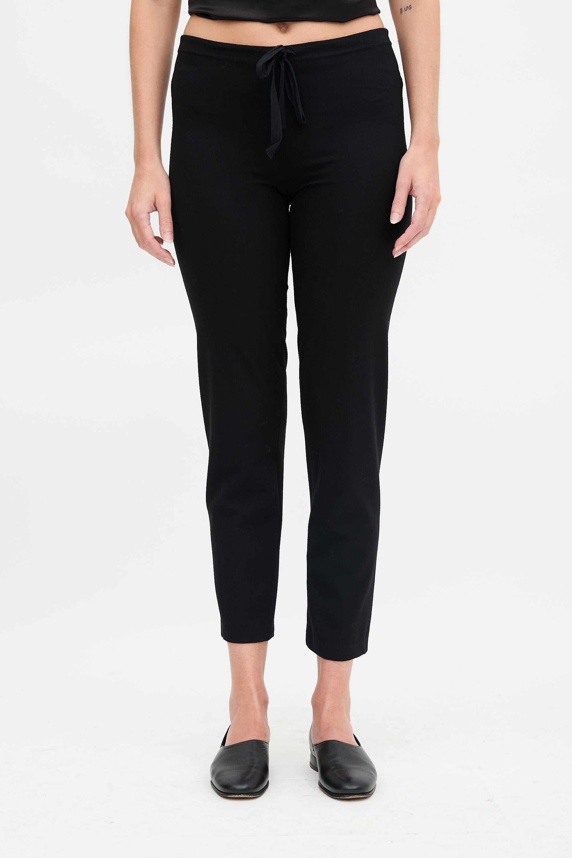 Ann Demeulemeester Wool Cropped Trouser