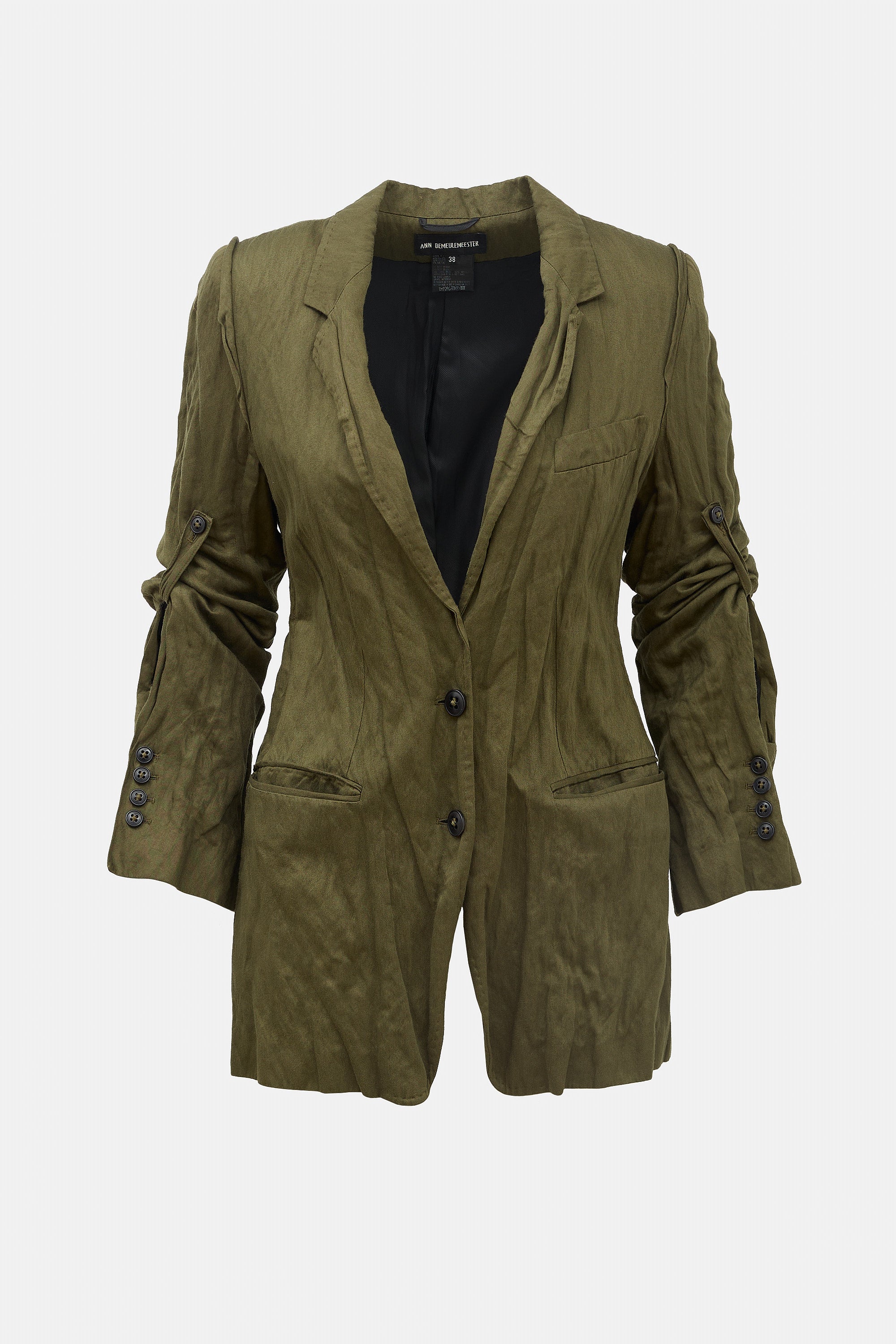 Ann Demeulemeester SS 2006 Wrinkled Blazer