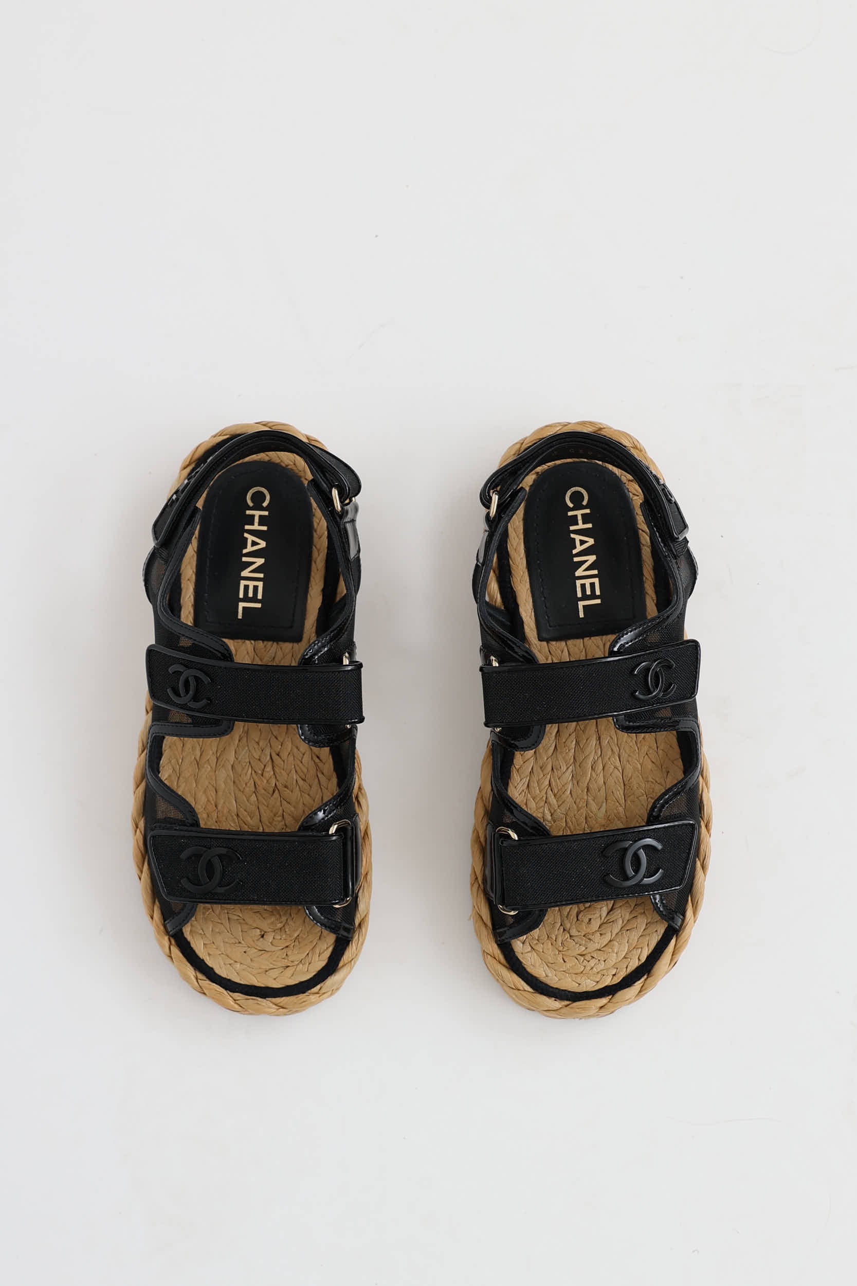 Chanel Mesh Espadrille Dad Sandal