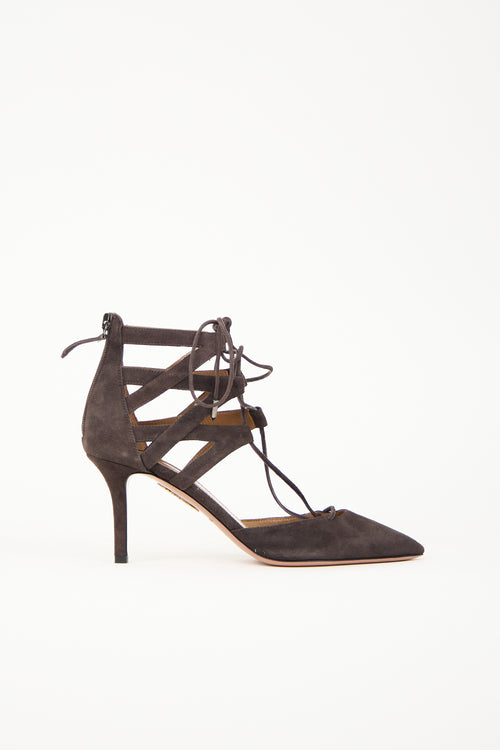 Aquazzura Suede Belgravia Heel