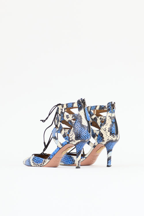 Aquazzura Printed Leather Belgravia Pump
