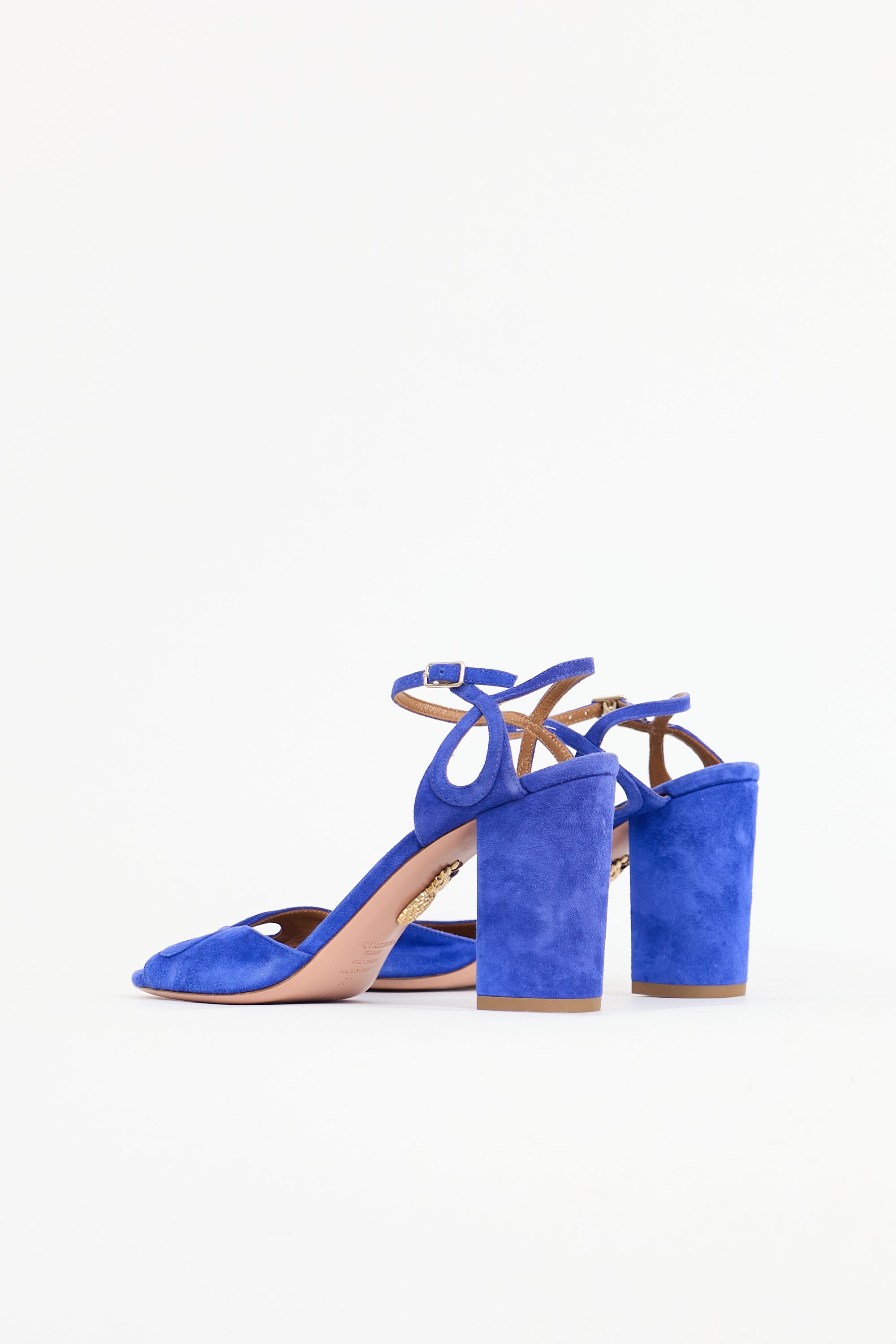 Aquazzura Suede Vera Cutout Sandal
