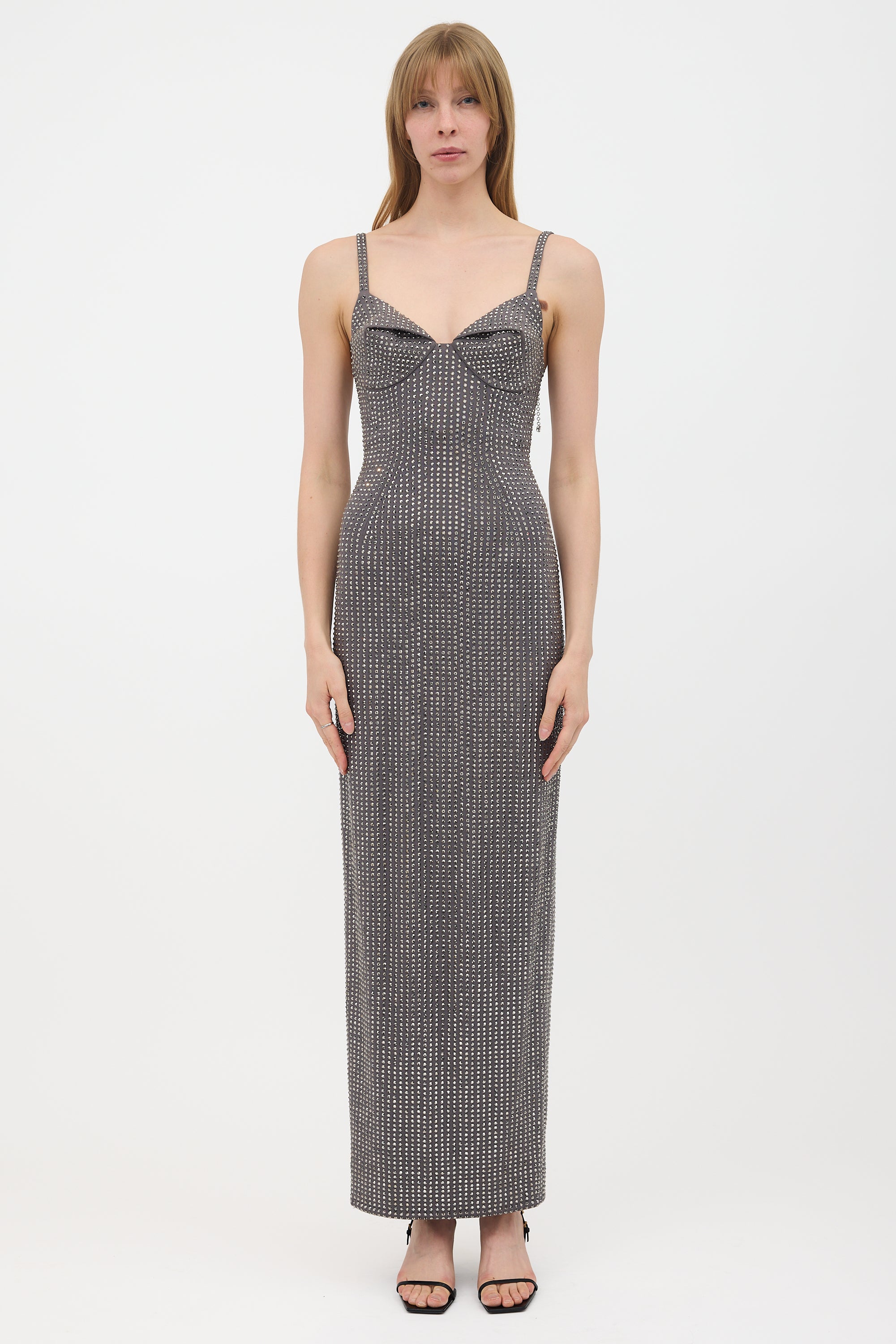 Area Embellished Maxi Dress