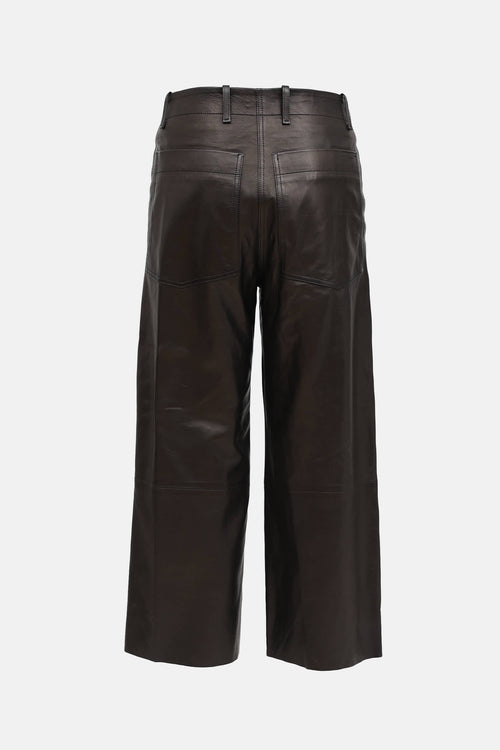 Arket Leather Crop Pant