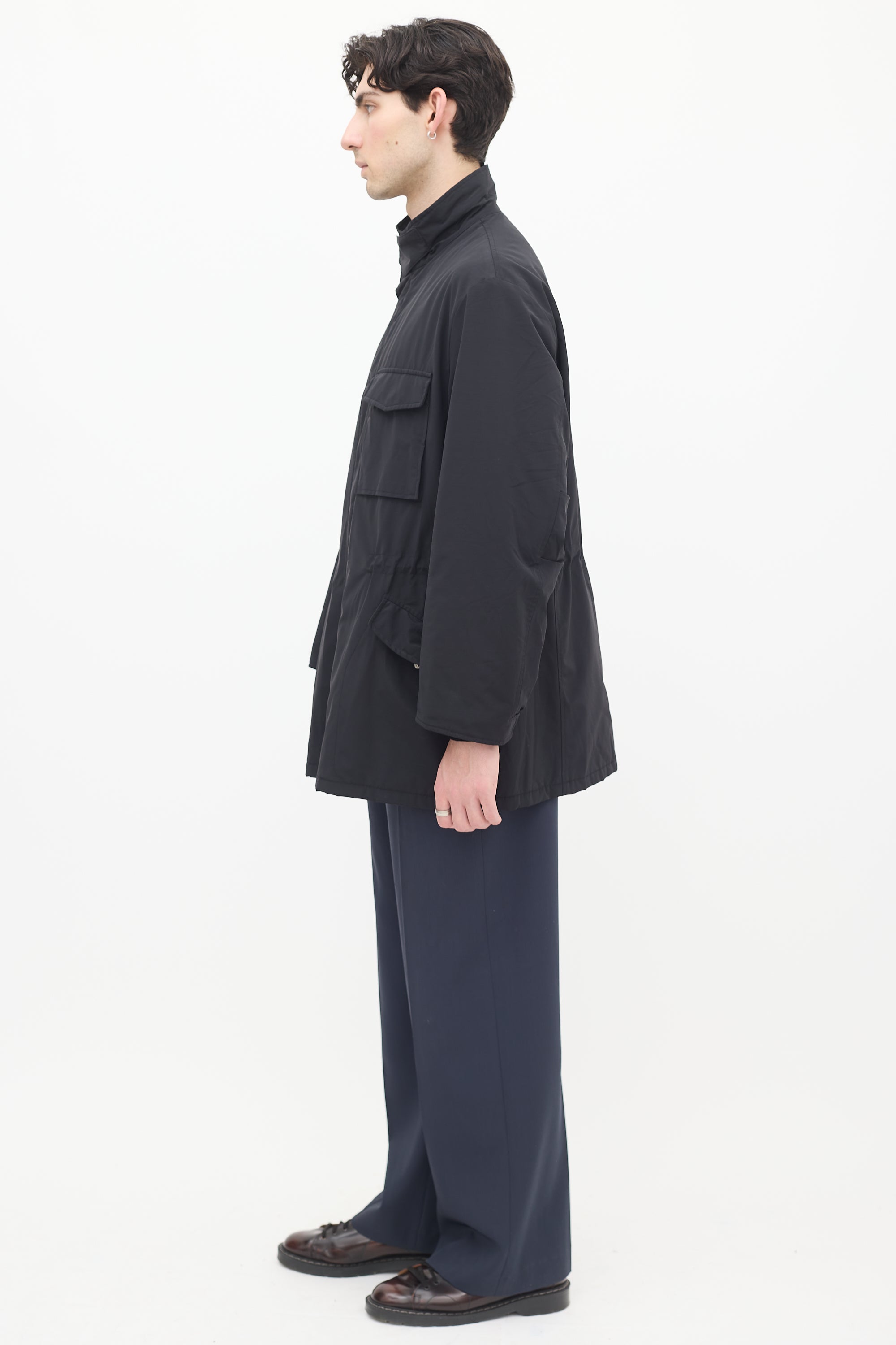 Armani Black Padded Zip Jacket