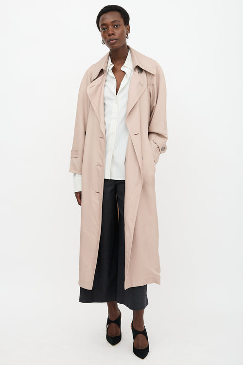 Armani Silk Trench Coat