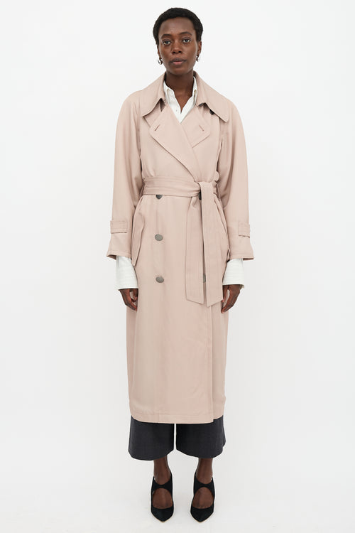 Armani Silk Trench Coat
