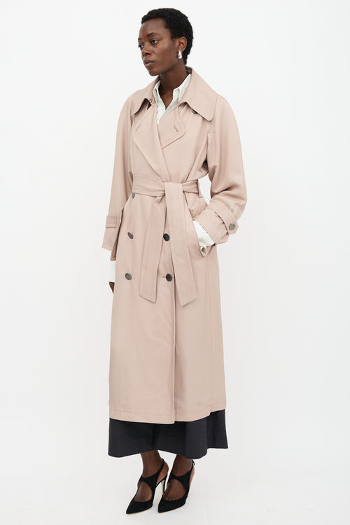 Armani Silk Trench Coat