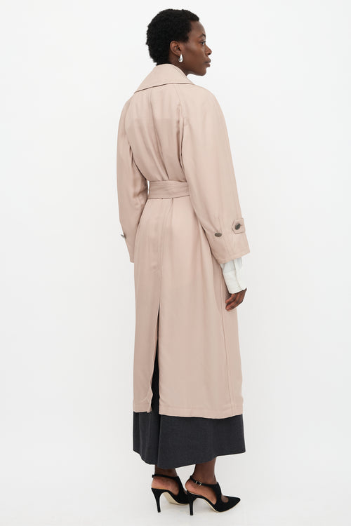 Armani Silk Trench Coat