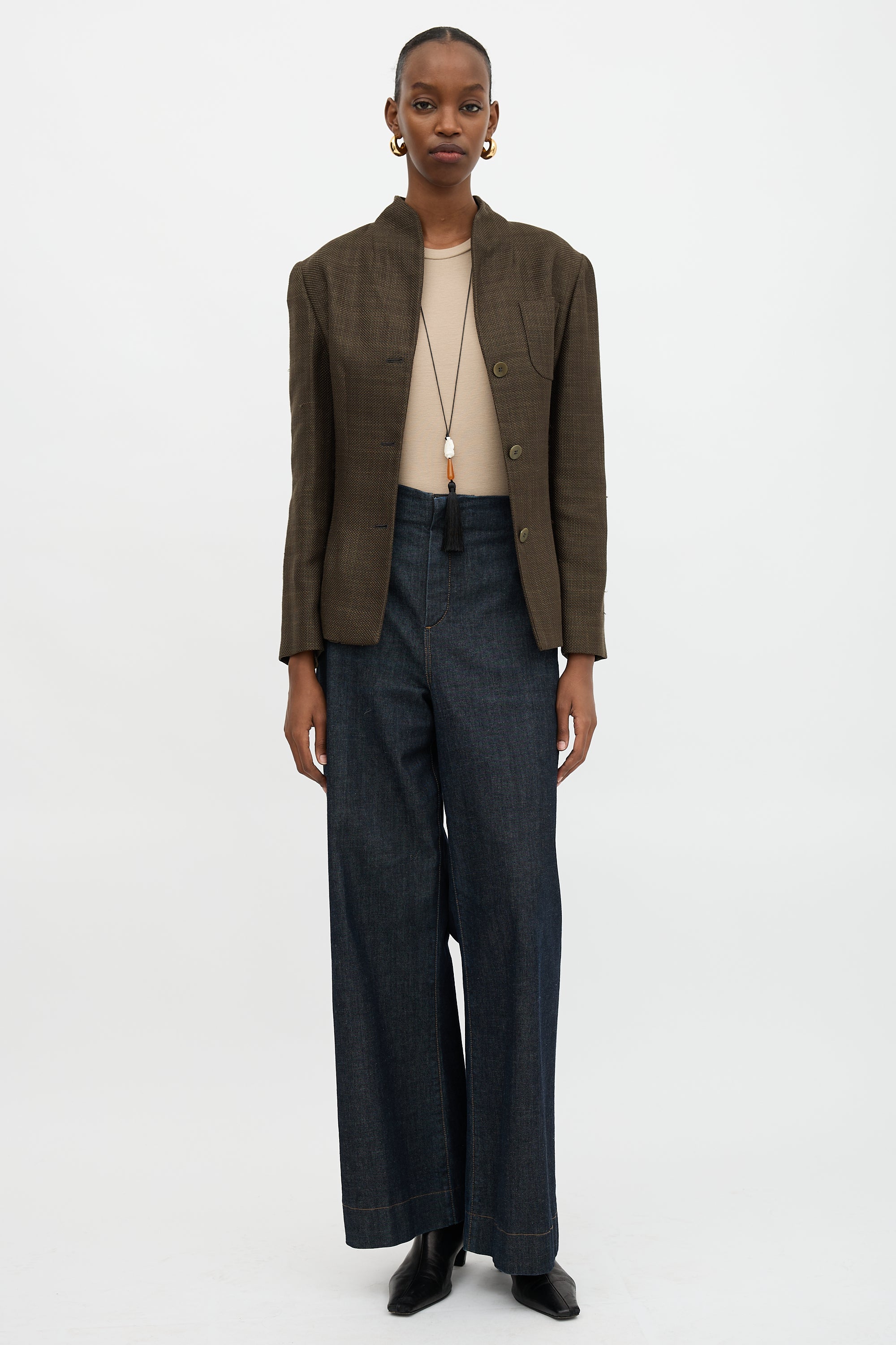 Armani Woven Shawl Collar Jacket