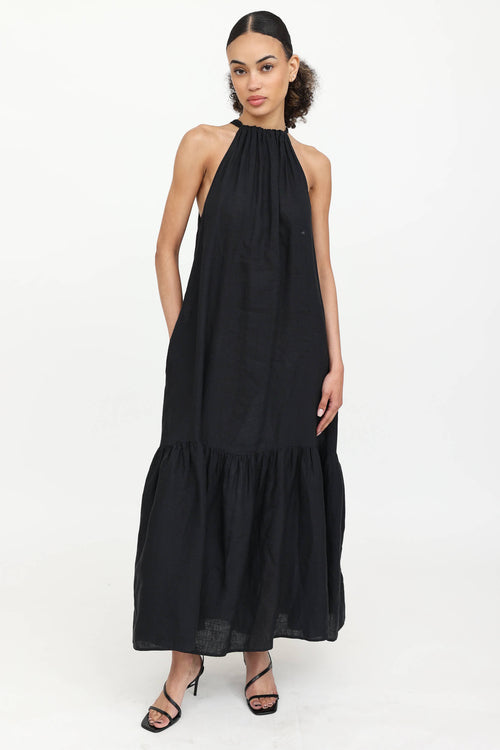 Asceno Linen Maxi Dress